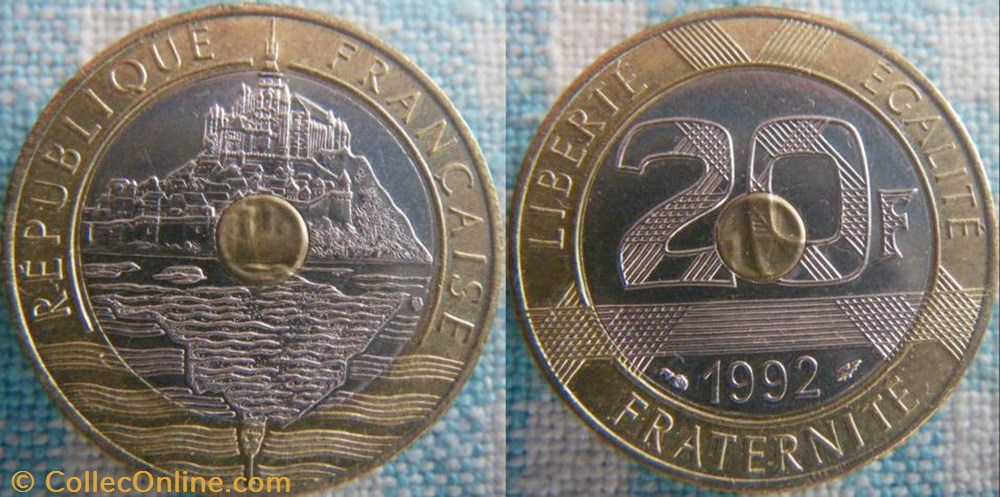 20 Francs 1992 monnaie france moderne 20 francs 1992