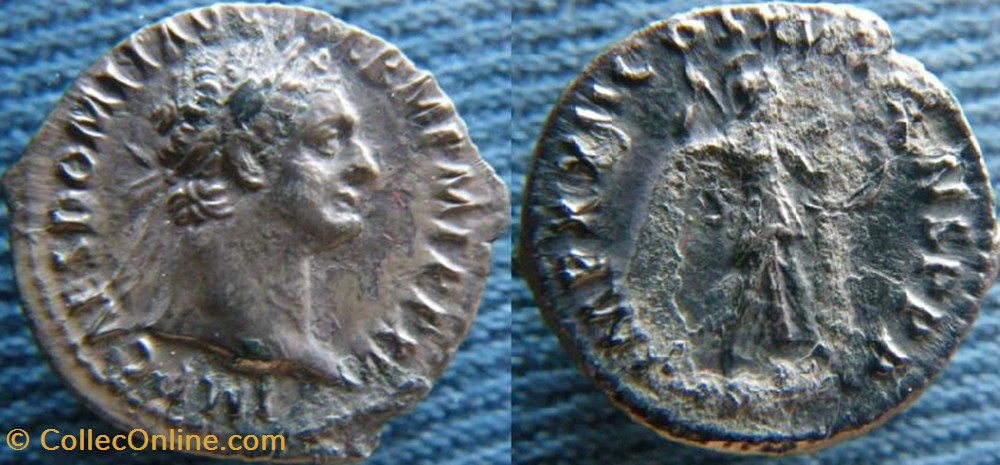 Domitien denier monnaies antiquite av jc a ap romaines republicaines imperiales domitien denier