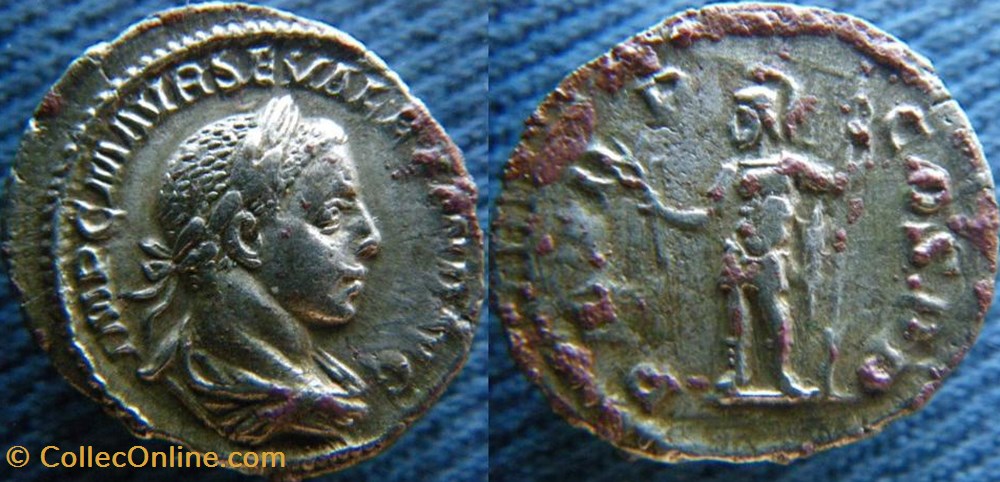 Alexandre Sévère denier monnaies antiquite av jc ap romaines republicaines imperiales alexandre severe denier