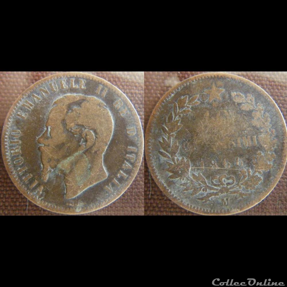 10 centesimi 1866 M monnaie monde italie 10 centesimi 1866 m