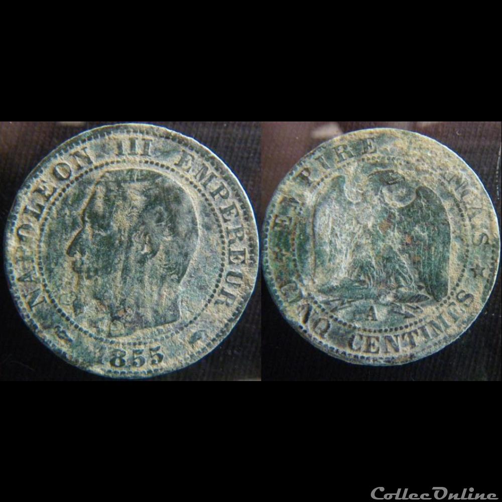 5 Centimes 1855 A Chien monnaie france moderne 5 centimes 1855 a chien
