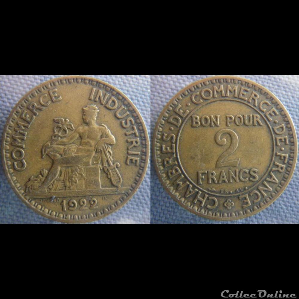 2 Francs 1922 monnaie france moderne 2 francs 1922