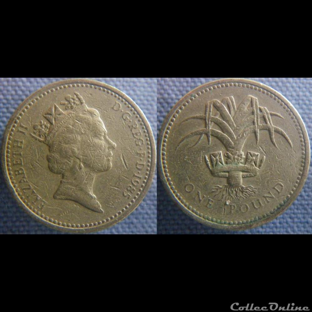 1 Livre 1985 monnaie monde royaume uni 1 livre 1985