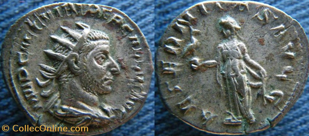monnaies antiquite av jc ap romaines republicaines imperiales trebonien galle antoninien