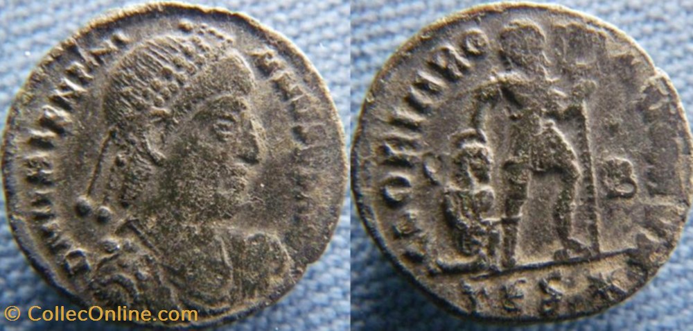 Valentinien I Ae3 monnaies antiquite av jc ap romaines republicaines imperiales valentinien i ae3