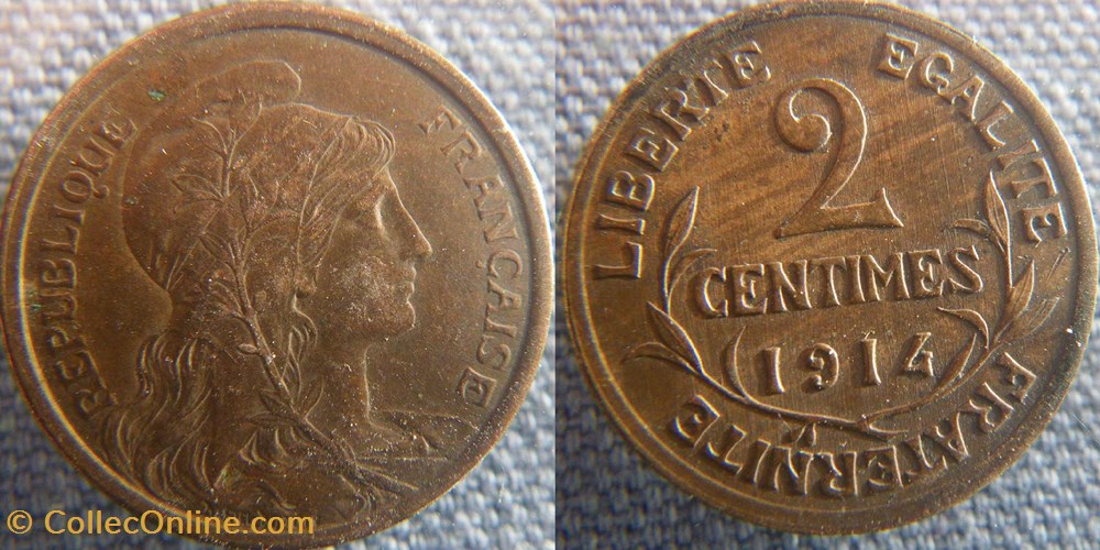 2 Centimes 1914 monnaie france a moderne 2 centimes 1914