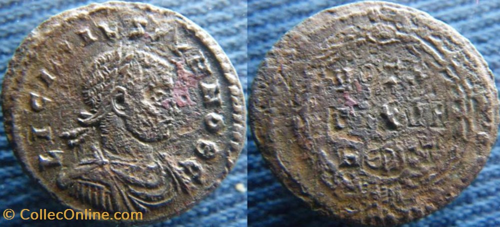 Licinius II Ae3 monnaies antiquite av jc ap romaines republicaines imperiales licinius ii ae3
