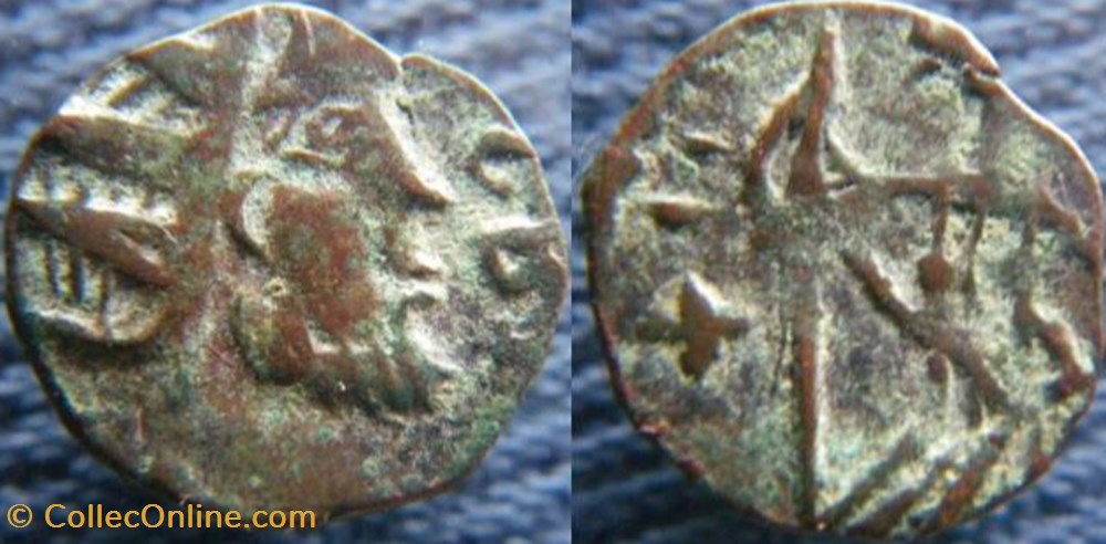 monnaies antiquite av jc ap romaines republicaines imperiales tetricus i antoninien imitation
