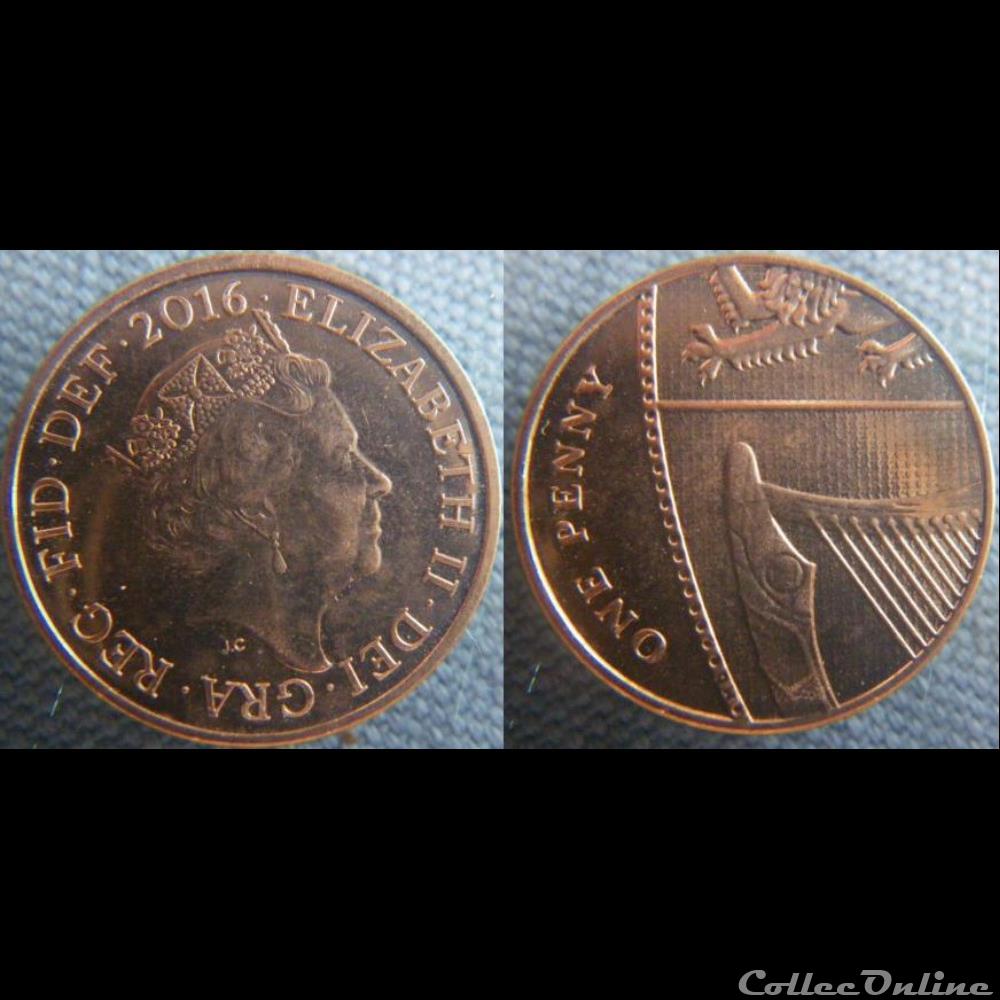 1 Penny 2016 monnaie monde royaume uni 1 penny 2016