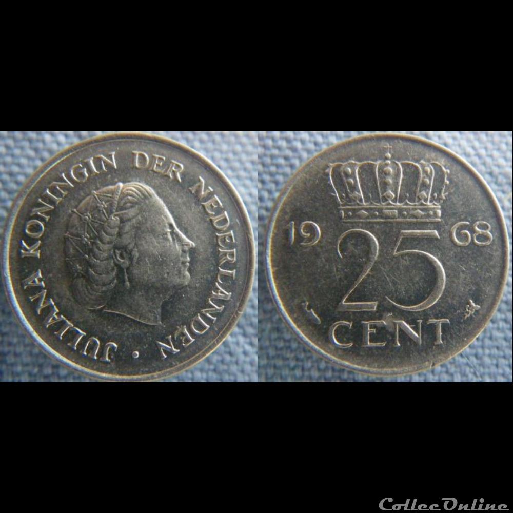 25 Cents 1968 monnaie monde pay ba 25 cents 1968