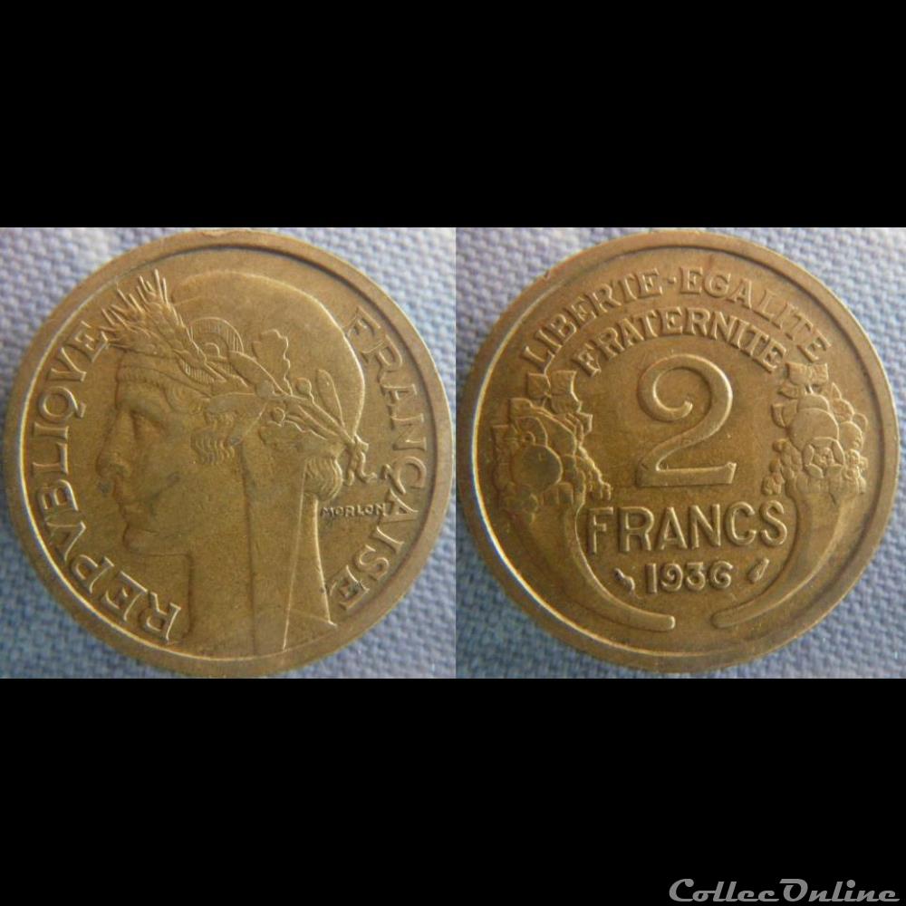 2 Francs 1936 monnaie france moderne 2 francs 1936