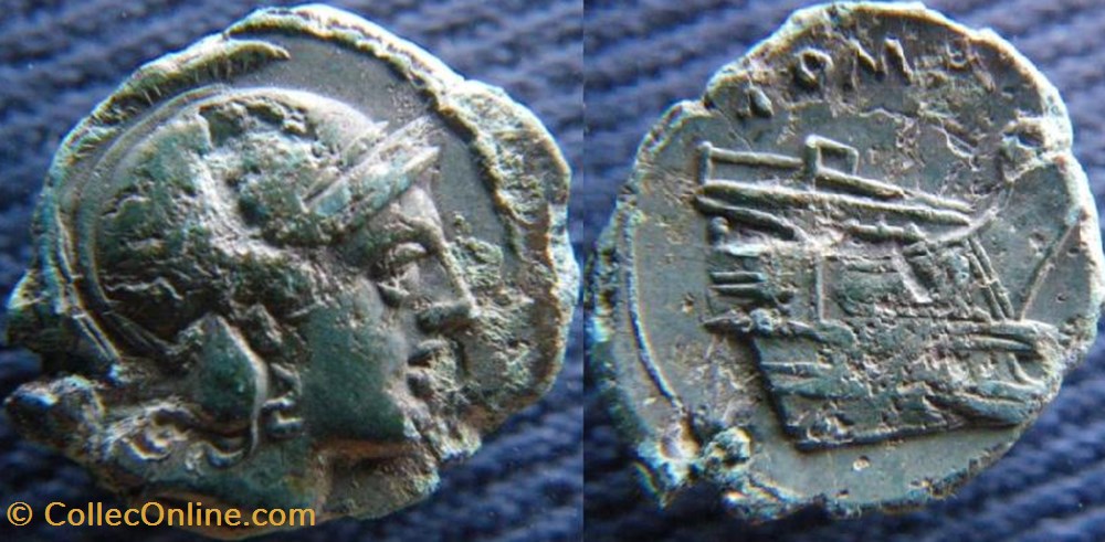 monnaies antiquite av jc ap romaines republicaines imperiales republique once anonyme