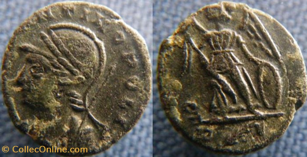 Constantinople Ae3/4 monnaies antiques romaines republicaines imperiales constantinople ae3 4