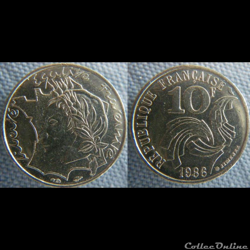 10 Francs 1986 Jimenez monnaie france moderne 10 francs 1986 jimenez