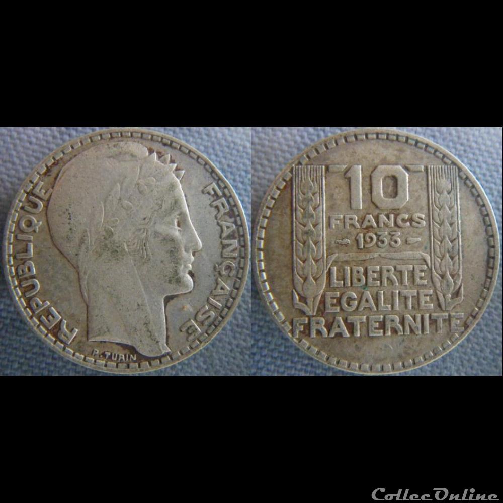 monnaie france moderne 10 francs 1933