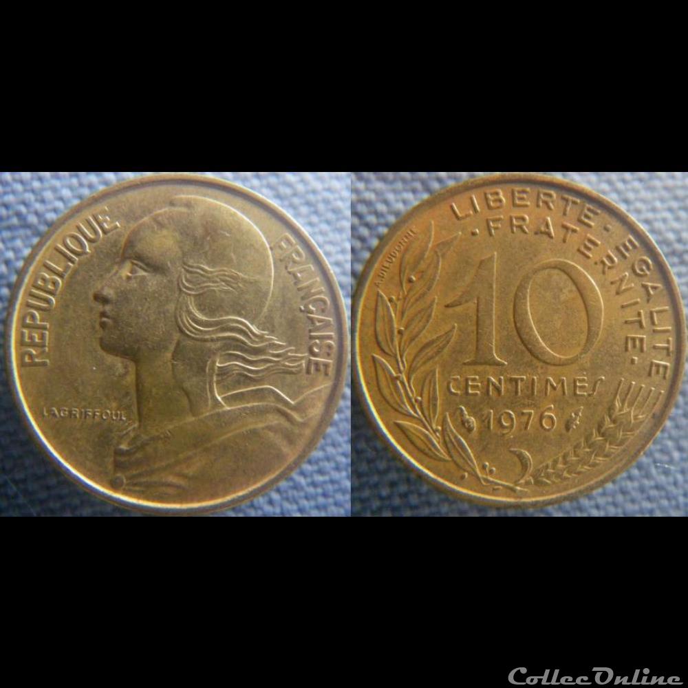 monnaie france moderne 10 centimes 1976