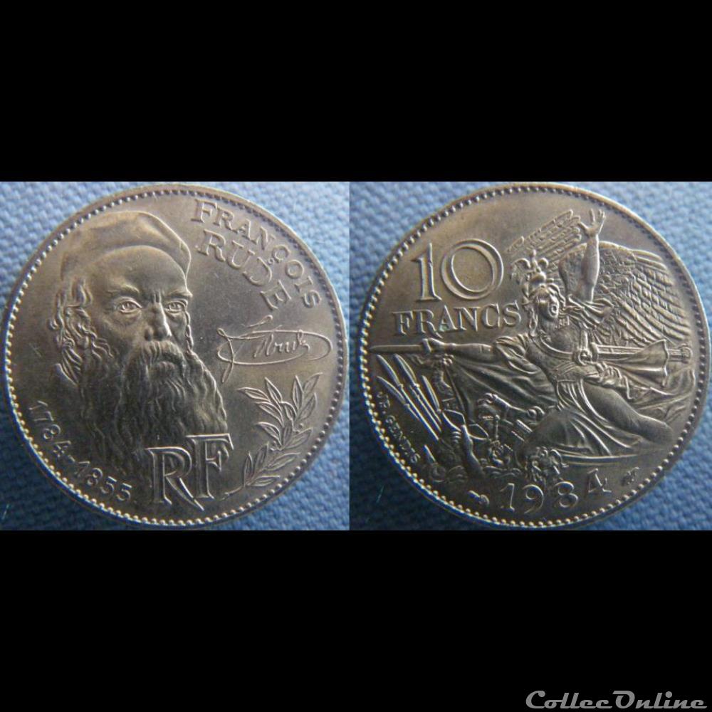 10 Francs 1984 Rude monnaie france moderne 10 francs 1984 rude