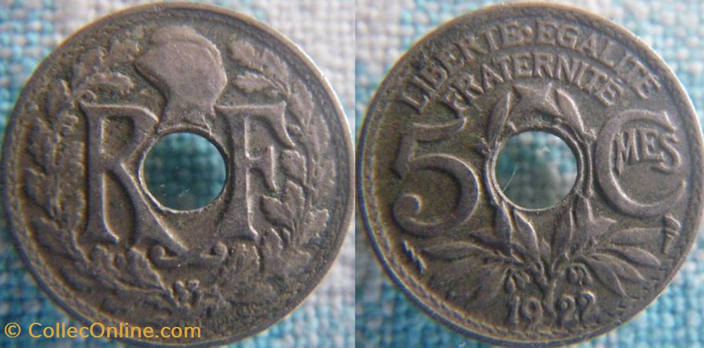 5 Centimes 1922 Poissy monnaie france a moderne 5 centimes 1922 poissy
