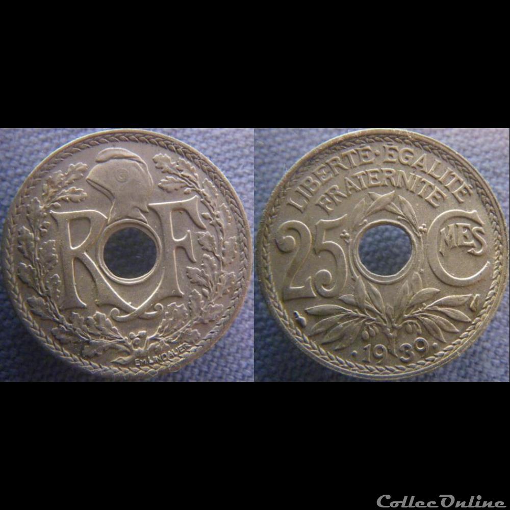 25 Centimes 1939 monnaie france moderne 25 centimes 1939