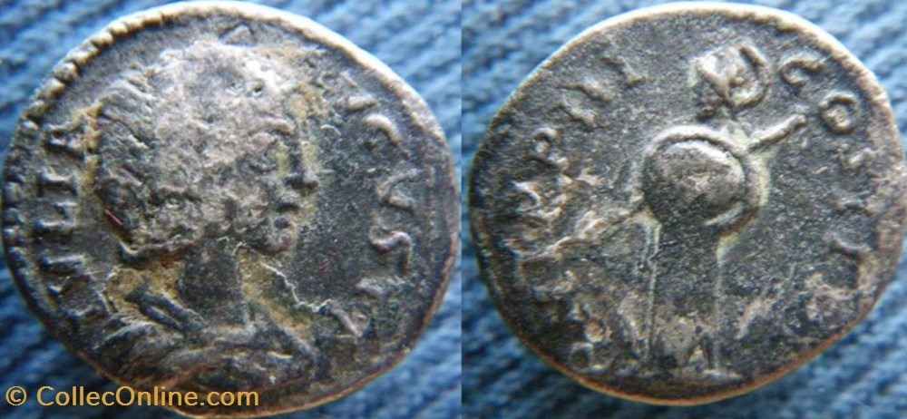 monnaies antiquite av jc ap romaines republicaines imperiales julia domna denier hybride