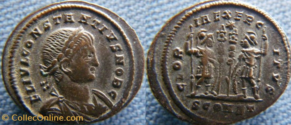 monnaies antiquite av jc ap romaines republicaines imperiales constance ii ae3