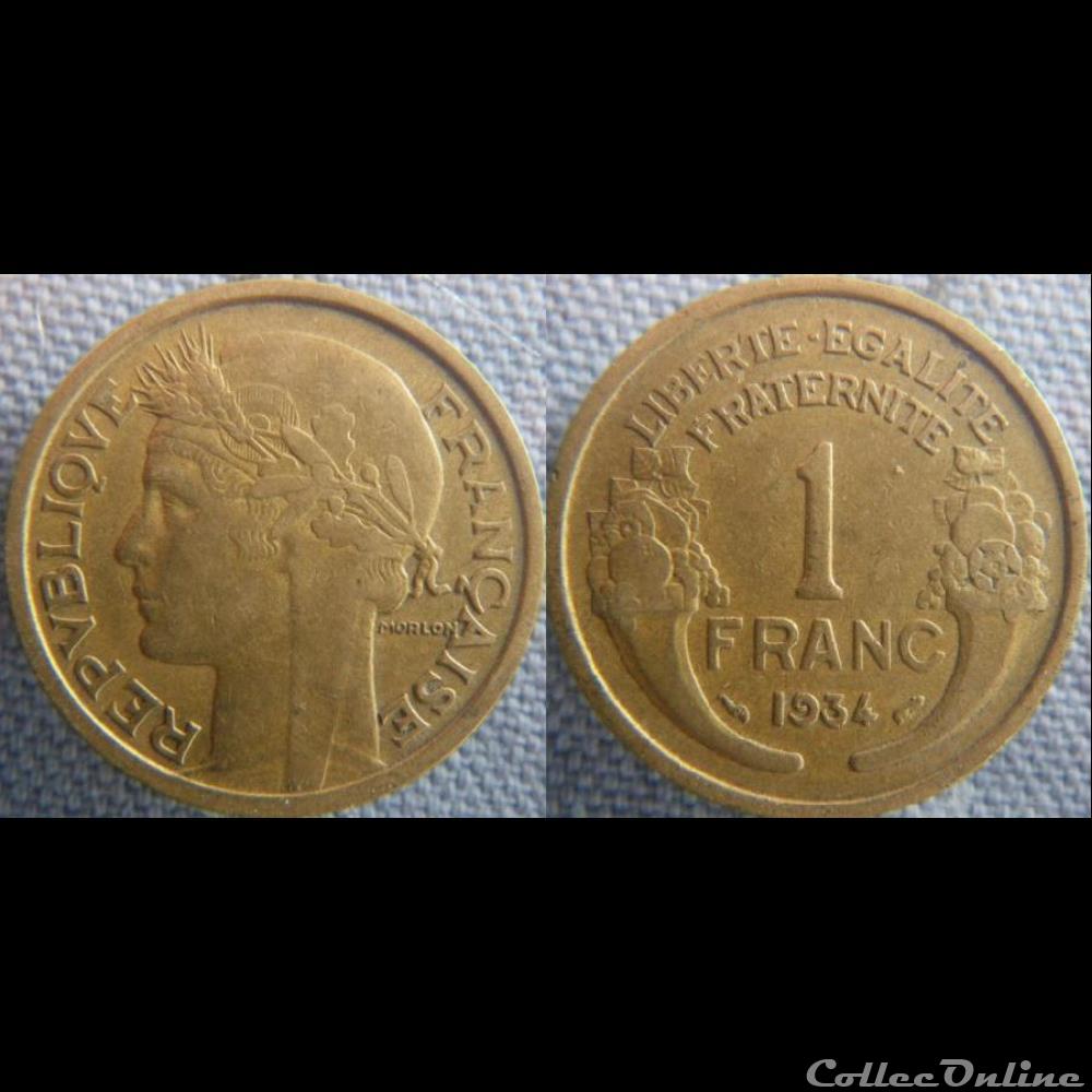 1 Franc 1934 monnaie france moderne 1 franc 1934