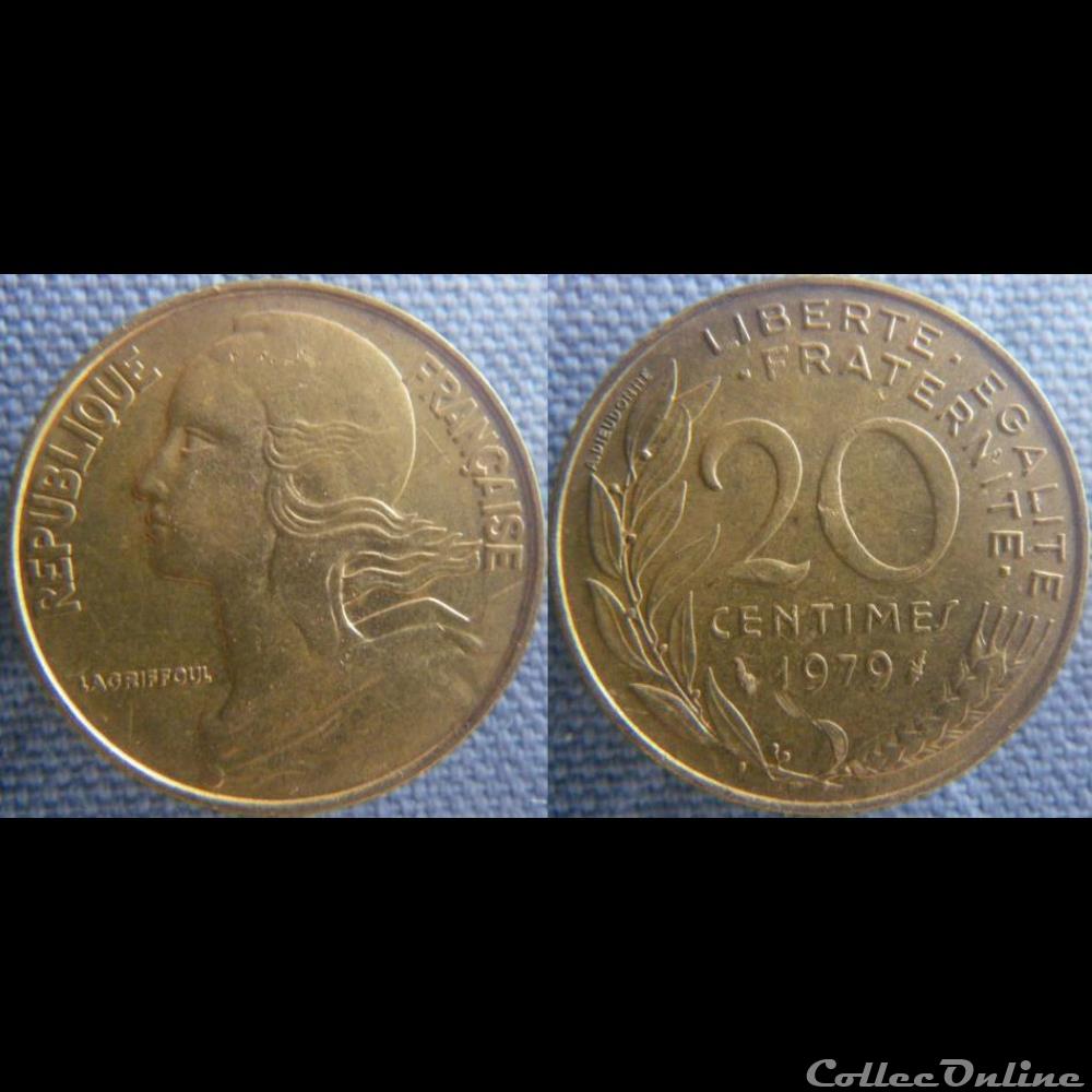 20 Centimes 1979 monnaie france moderne 20 centimes 1979