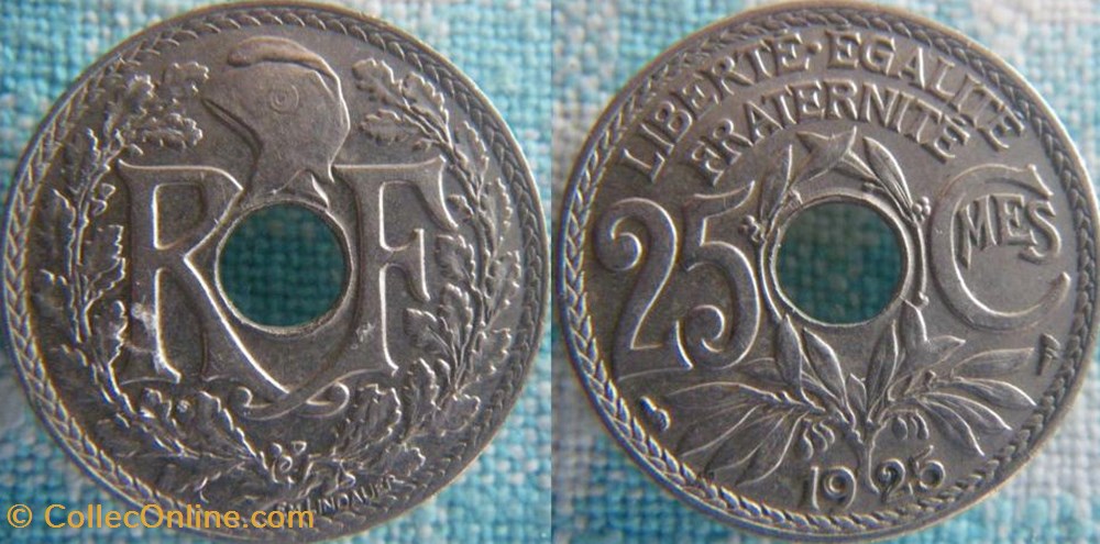 25 Centimes 1925 monnaie france a moderne 25 centimes 1925