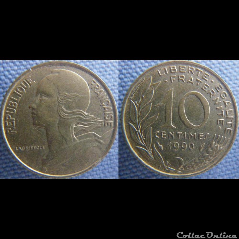 10 Centimes 1990 monnaie france moderne 10 centimes 1990