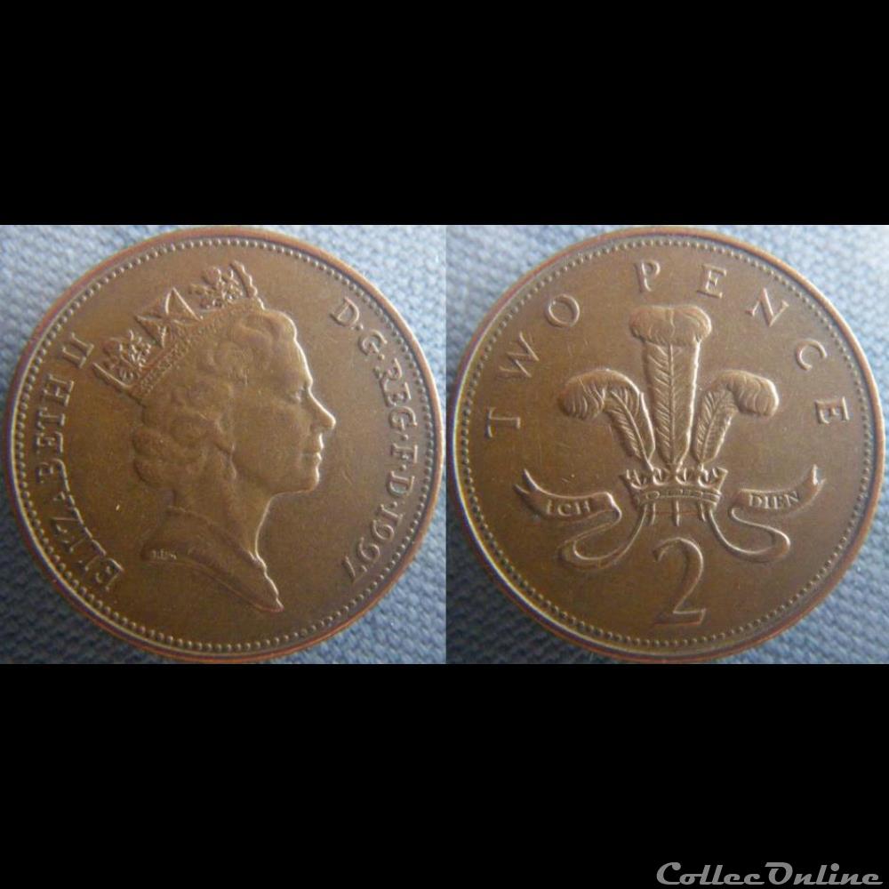 2 Pence 1997 monnaie monde royaume uni 2 pence 1997