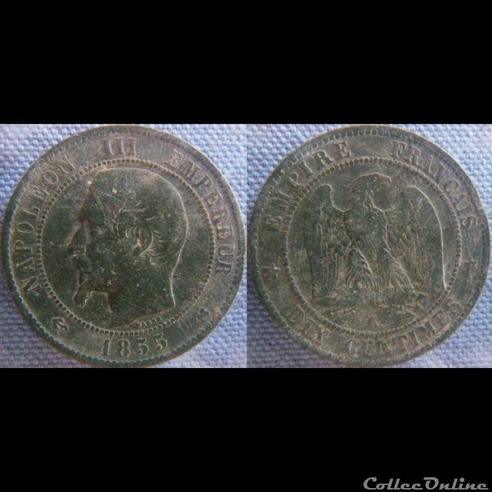 10 Centimes 1855 K ancre monnaie france moderne 10 centimes 1855 k ancre
