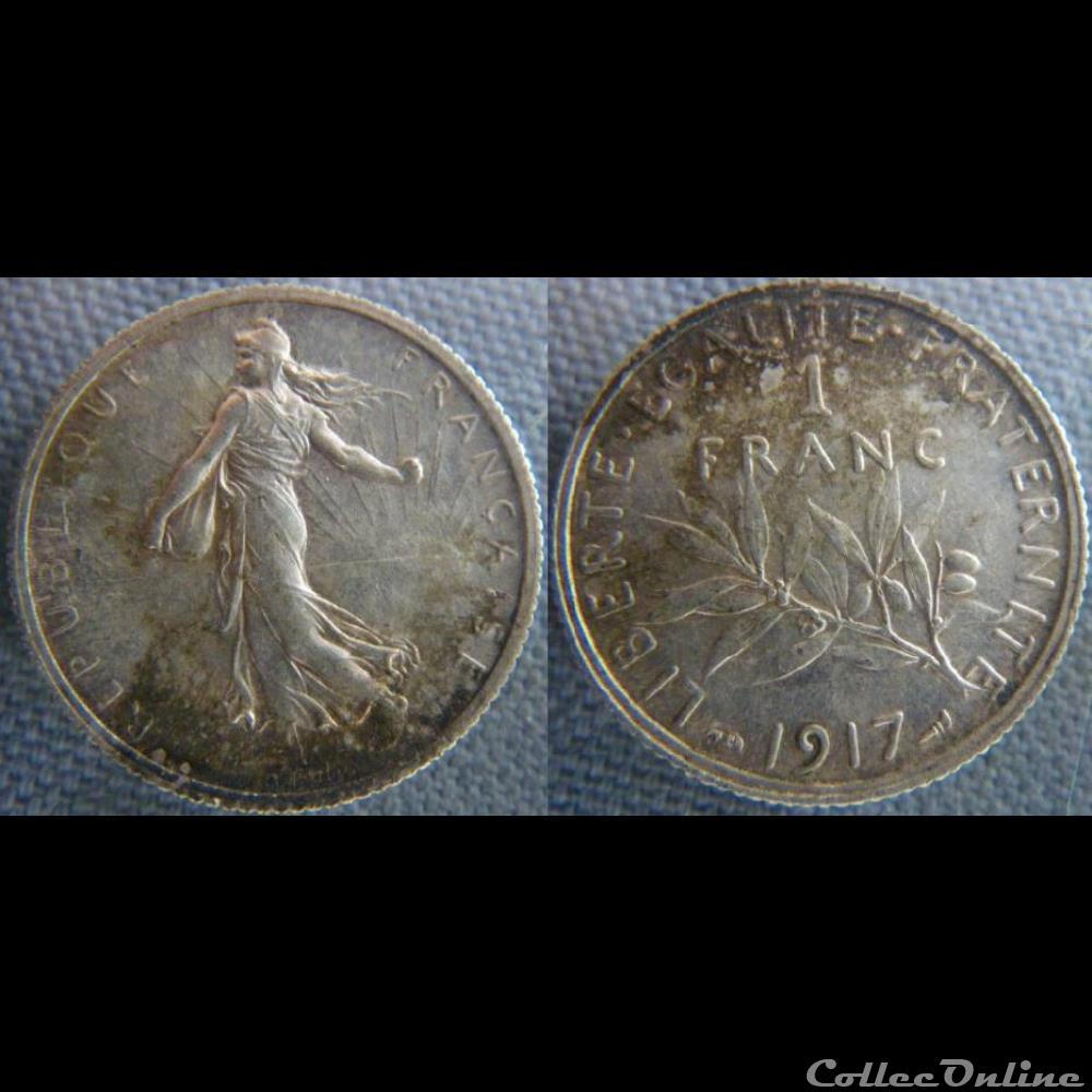 1 Franc 1917 - Coins - World - France - Troisième République - Face ...