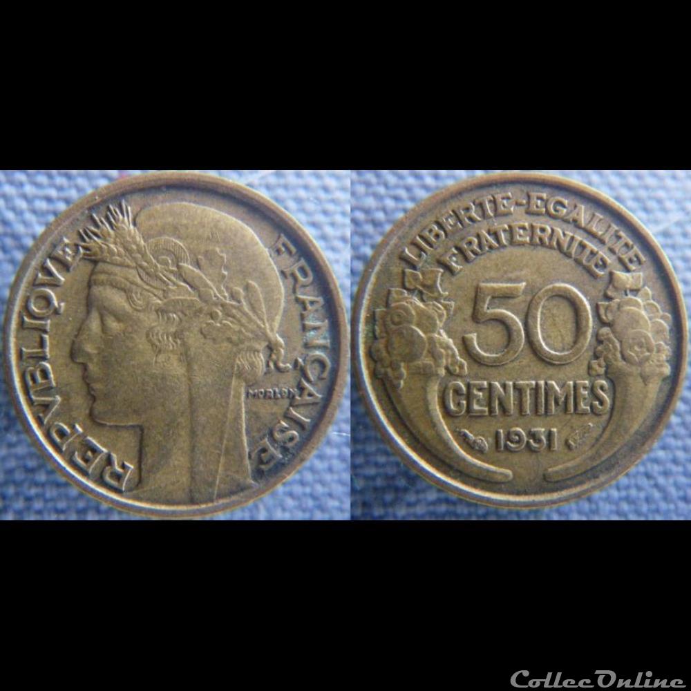 50 centimes 1931 monnaie france moderne 50 centimes 1931