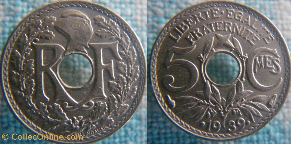5 Centimes 1939 monnaie france a moderne 5 centimes 1939