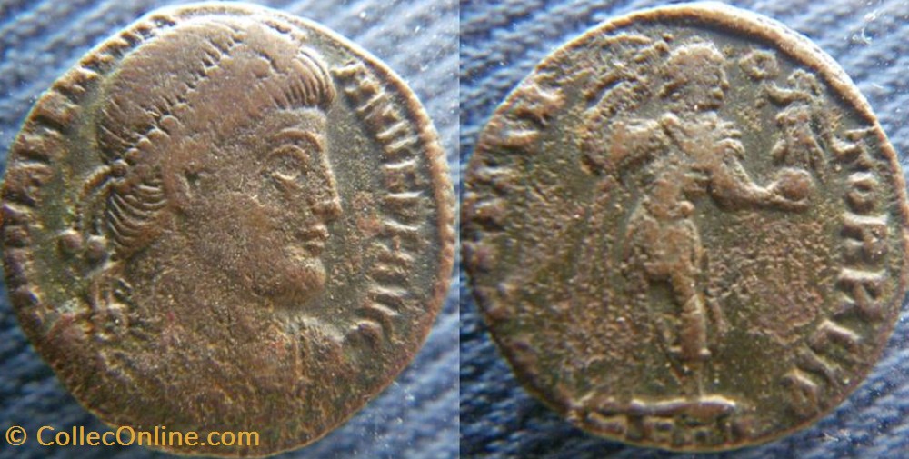 Valentinien I Ae3 monnaies antiquite av jc ap romaines republicaines imperiales valentinien i ae3