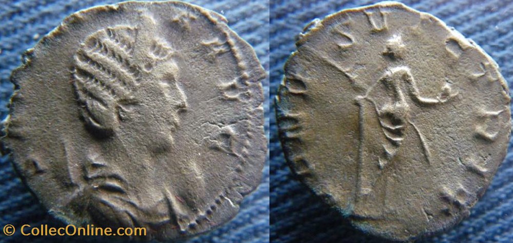 monnaies antiquite av jc ap romaines republicaines imperiales salonine epouse de gallien antoninien