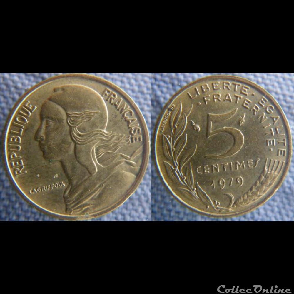 5 Centimes 1979 monnaie france moderne 5 centimes 1979