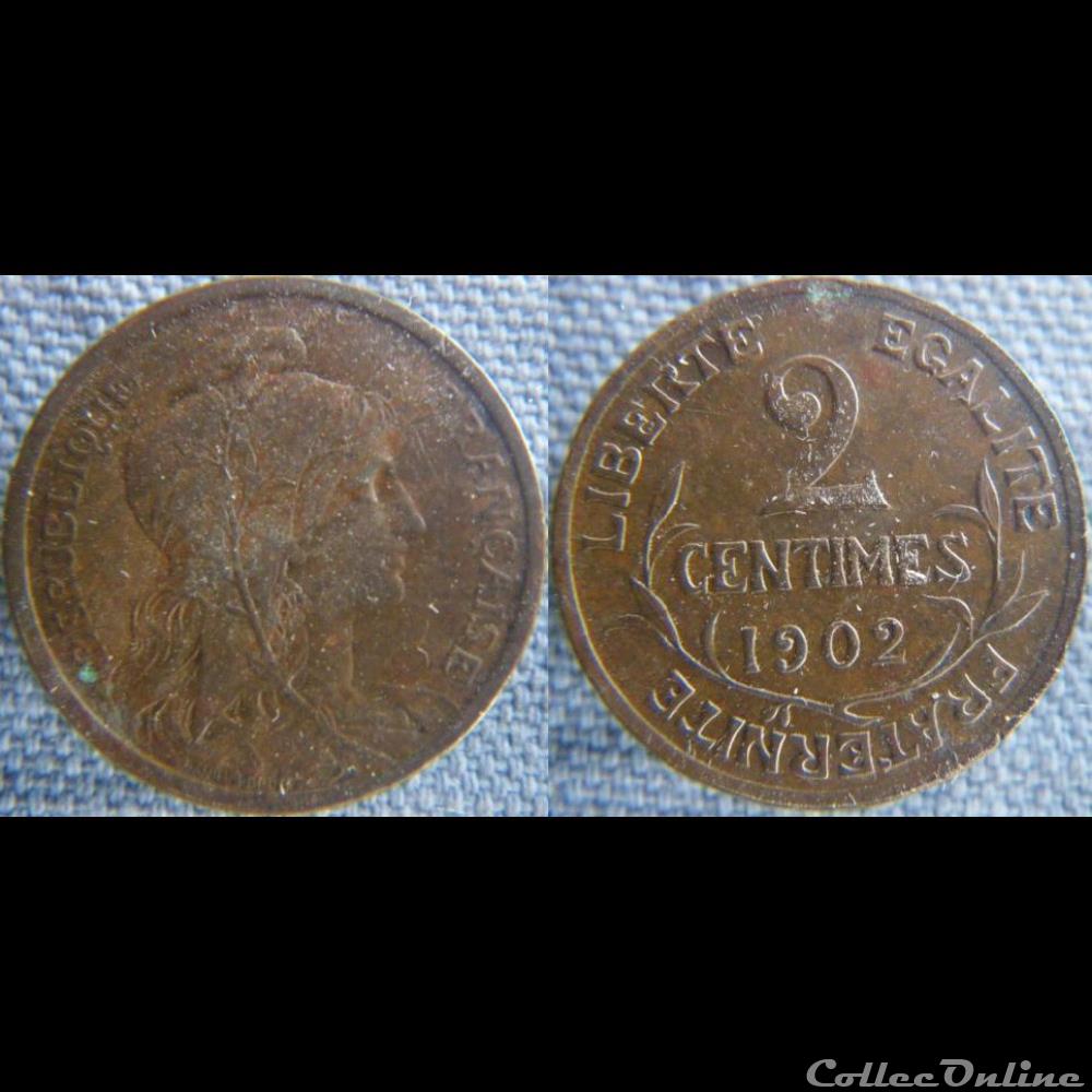 2 Centimes 1902 monnaie france moderne 2 centimes 1902