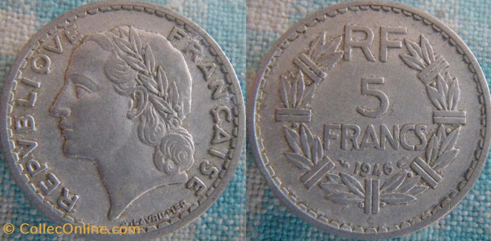 5 Francs 1946 C monnaie france moderne 5 francs 1946 c