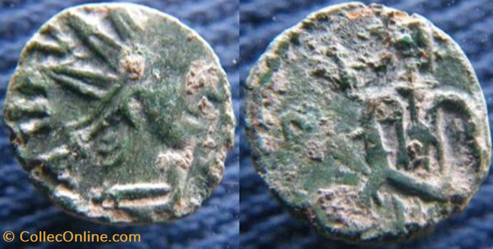 monnaies antiquite av jc ap romaines republicaines imperiales tetricus ii antoninien imitation