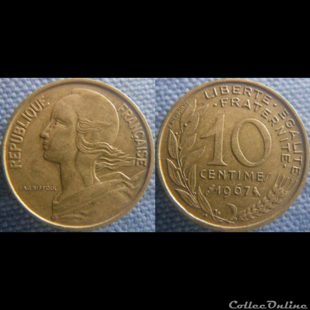 10 Centimes 1967 monnaie france moderne 10 centimes 1967