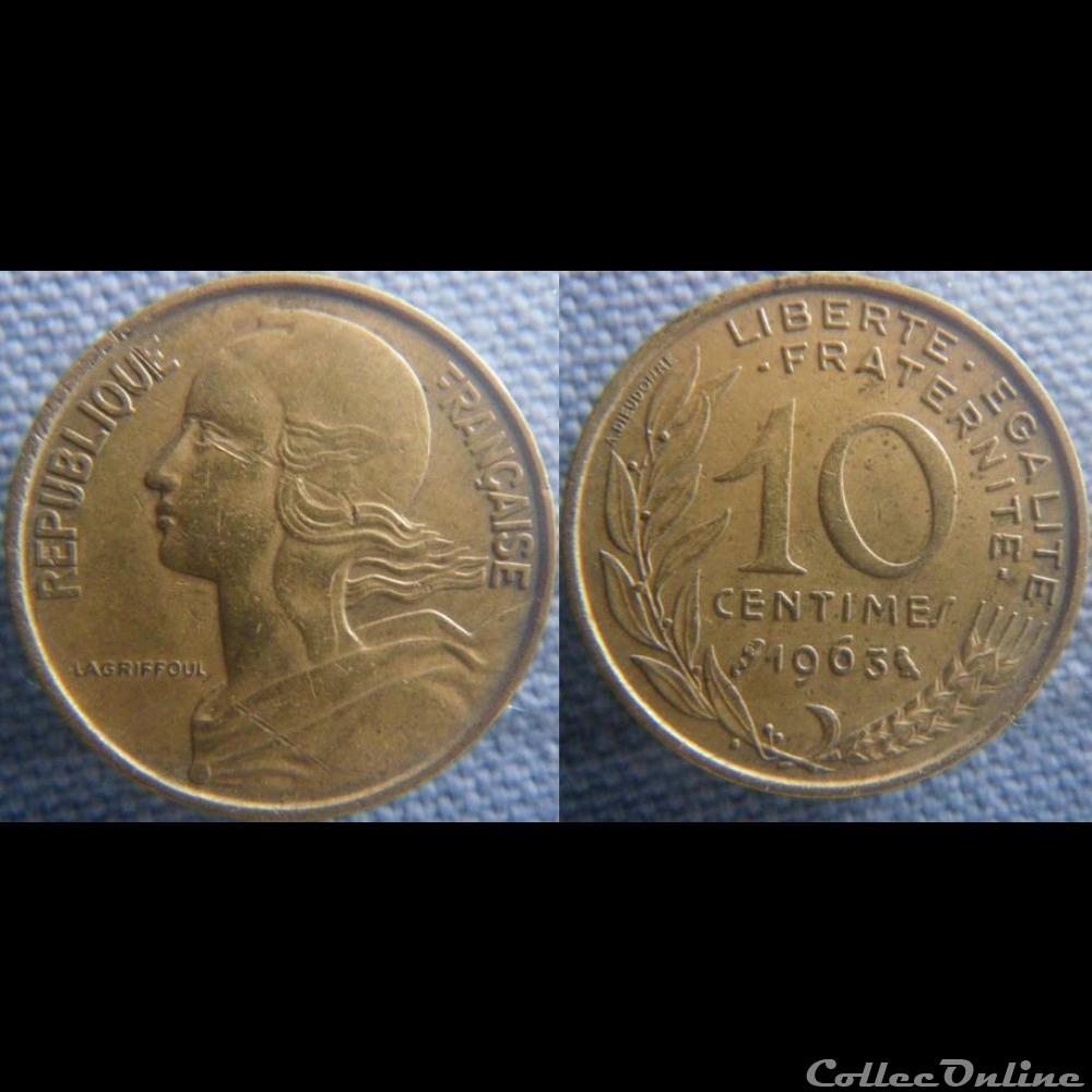 monnaie france moderne 10 centimes 1963