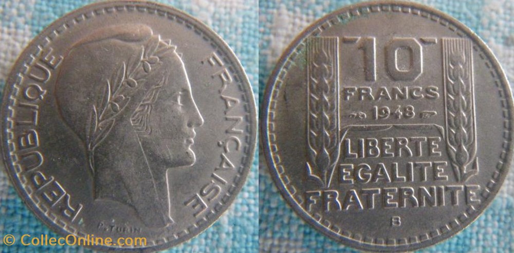 10 Francs 1948 B monnaie france moderne 10 francs 1948 b