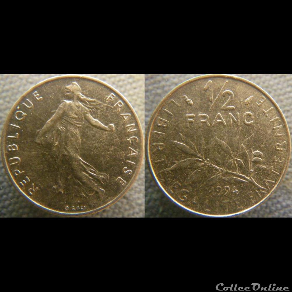 Demi Franc 1994 Dauphin monnaie france moderne demi franc 1994 dauphin