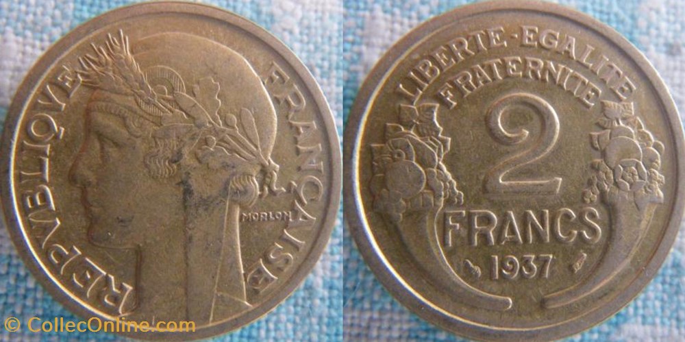 2 Francs 1937 monnaie france moderne 2 francs 1937
