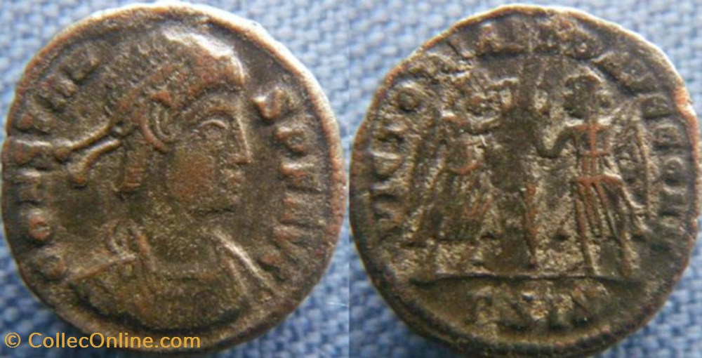 Constans Ae3/4 monnaies antiques romaines imperiales et republicaines constans ae3 4
