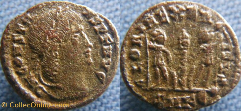 Constans Ae3/4 monnaies antiques romaines imperiales et republicaines constans ae3 4
