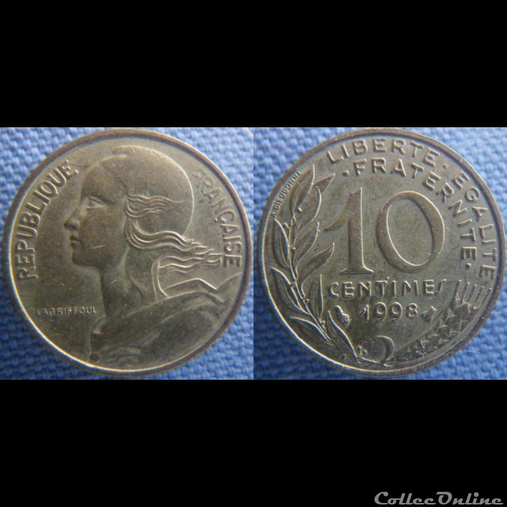 10 Centimes 1998 monnaie france moderne 10 centimes 1998