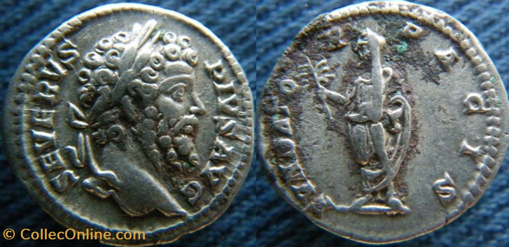 monnaies antiquite av jc a ap romaines republicaines imperiales septime severe denier