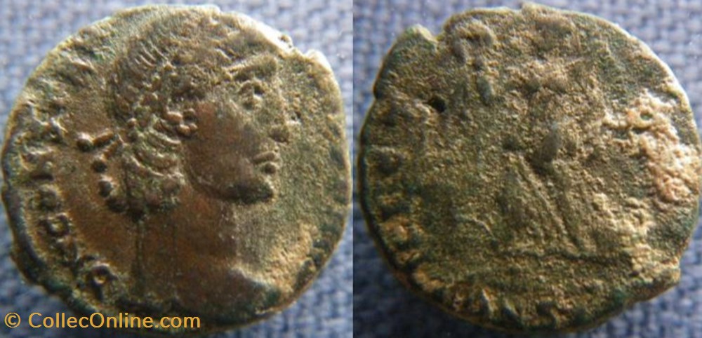 Constance II Ae3/4 monnaies antiques romaines republicaines imperiales constance ii ae3 4